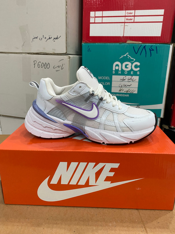 کتونی نایک v2k زنانه رنگ یاسی
